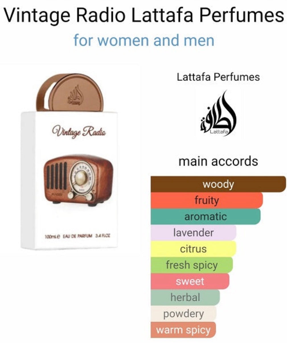 Lattafa Vintage Radio Edp